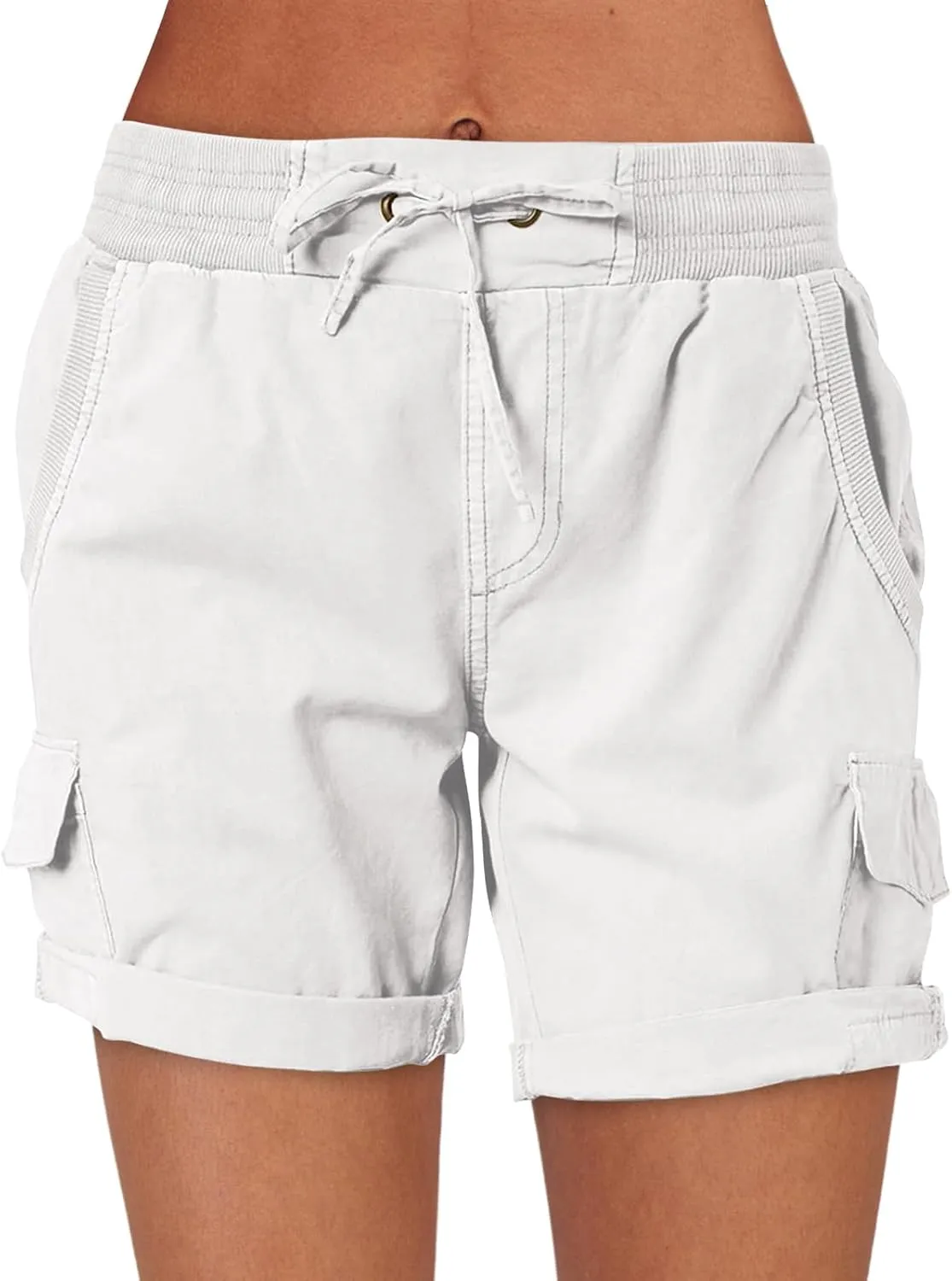 ANRABESS Womens Summer Shorts 2025 Dressy Casual Hiking Cargo Shorts Trendy Outdoor Outfits 6 Pockets
