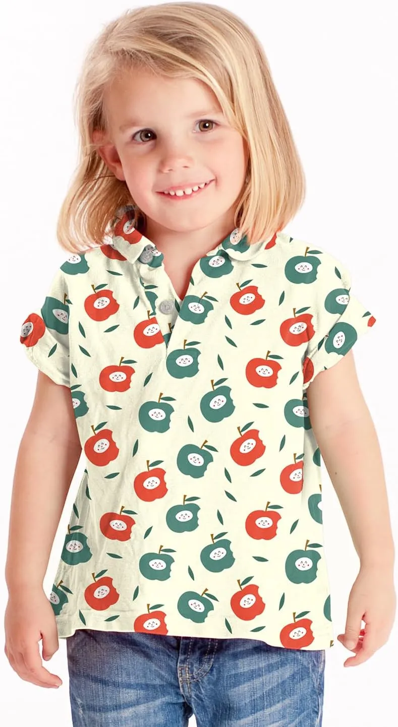 Babysoy Toddler Short Sleeve Polo Shirt - Organic Cotton Unisex Baby Soft Tee