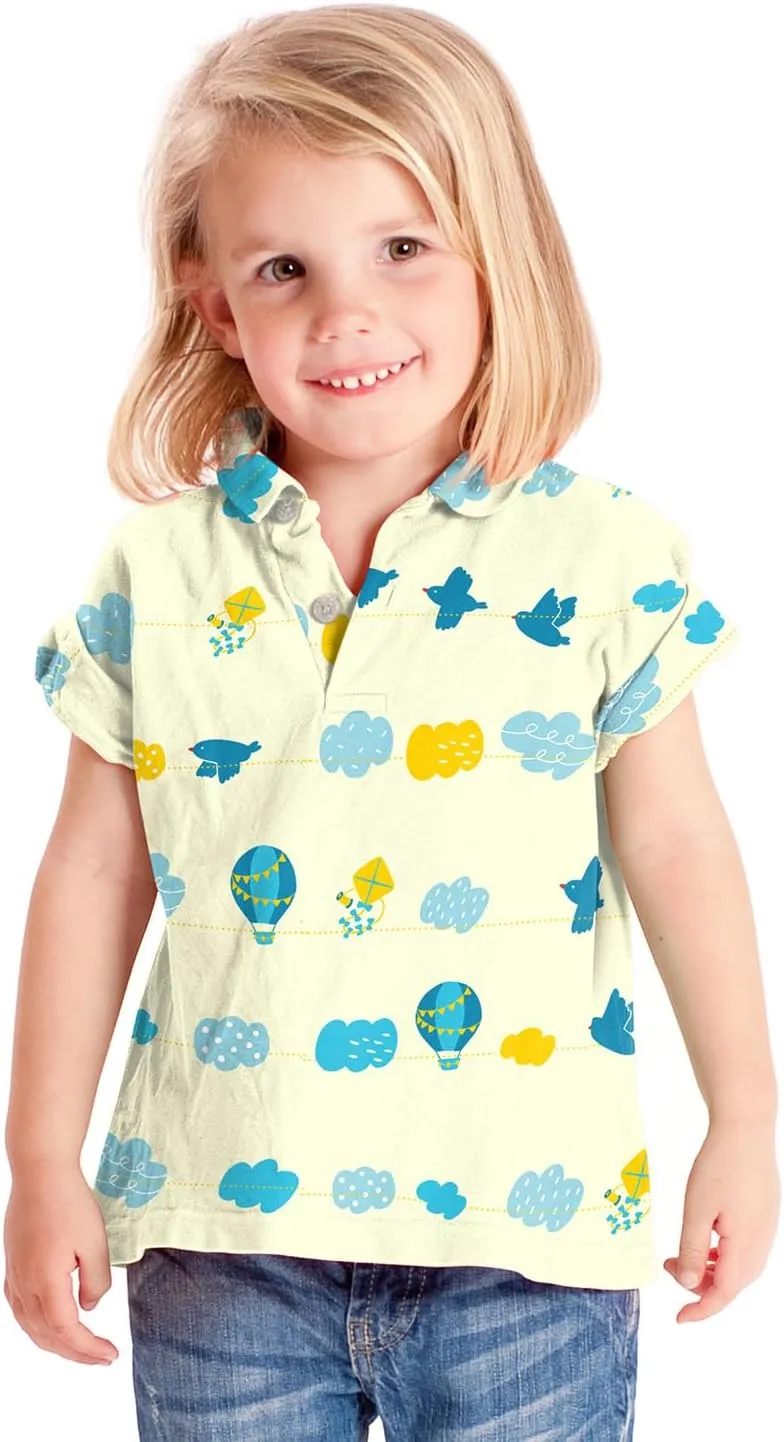 Babysoy Toddler Short Sleeve Polo Shirt - Organic Cotton Unisex Baby Soft Tee