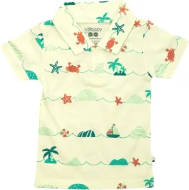 Babysoy Toddler Short Sleeve Polo Shirt - Organic Cotton Unisex Baby Soft Tee