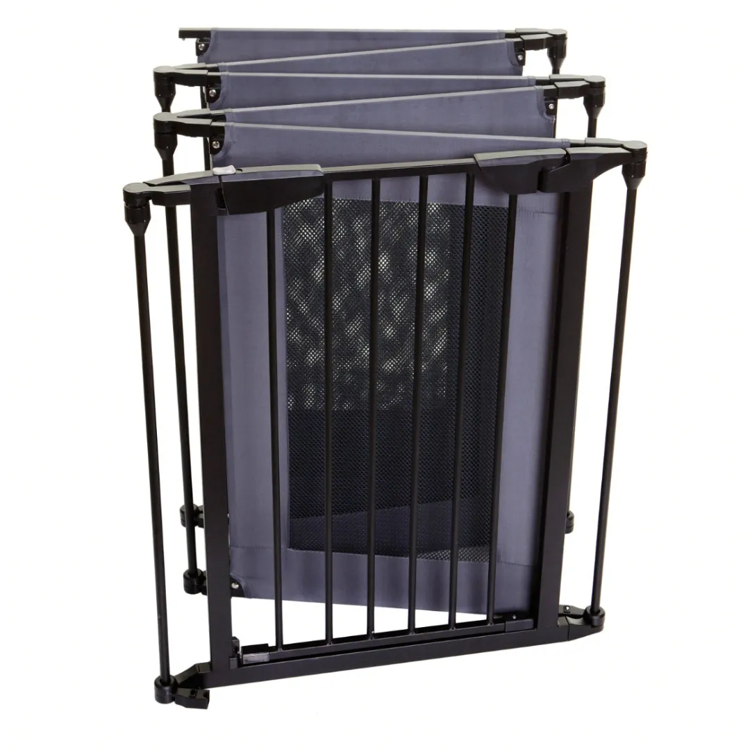 Brooklyn Converta Play-Pen Gate with Mesh Sides - Black/Grey