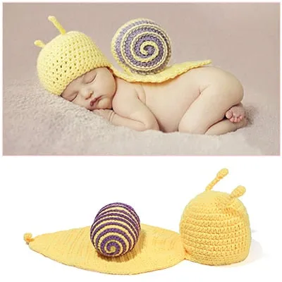 Crochet Newborn Outfits for First Photography Sessions - Baby Costumes