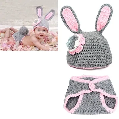 Crochet Newborn Outfits for First Photography Sessions - Baby Costumes