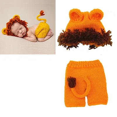 Crochet Newborn Outfits for First Photography Sessions - Baby Costumes