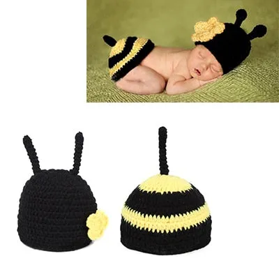 Crochet Newborn Outfits for First Photography Sessions - Baby Costumes