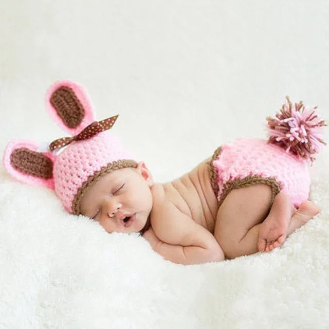 Crochet Newborn Outfits for First Photography Sessions - Baby Costumes
