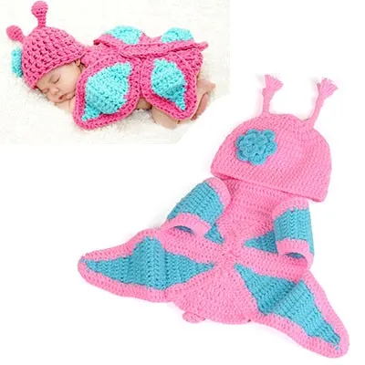 Crochet Newborn Outfits for First Photography Sessions - Baby Costumes