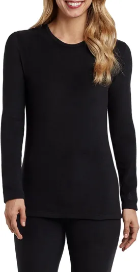 Cuddl Duds Women's Fleecewear with Stretch Crew Neck