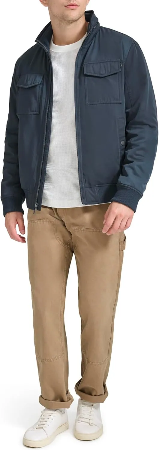 Dockers Men's Quilted Lined Flight Bomber Jacket