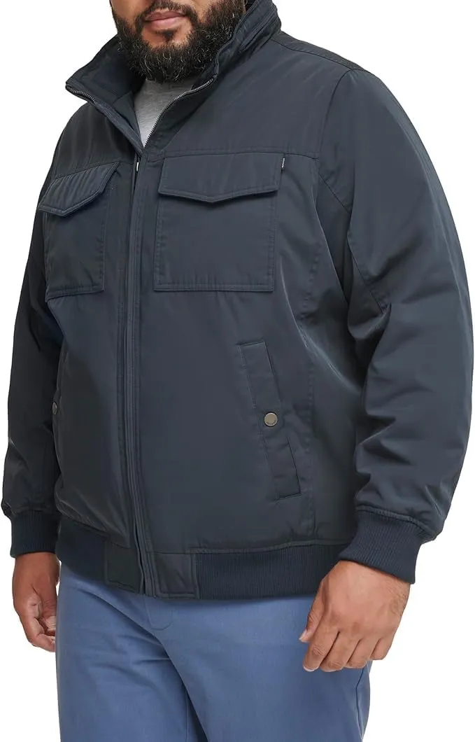 Dockers Men's Quilted Lined Flight Bomber Jacket
