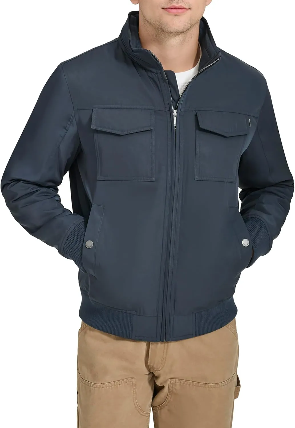Dockers Men's Quilted Lined Flight Bomber Jacket