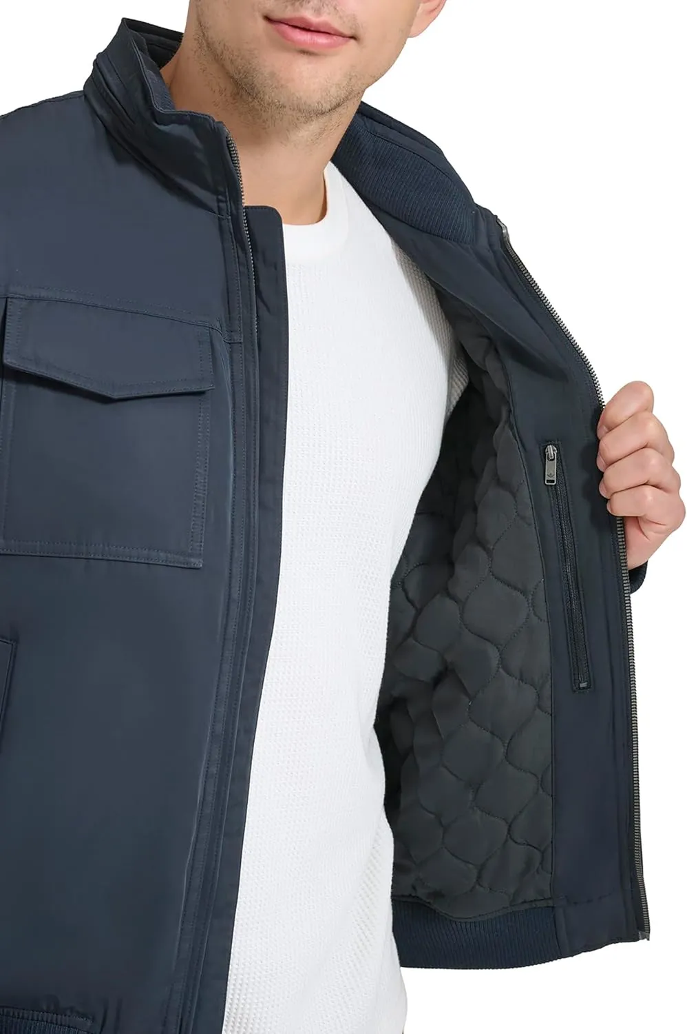 Dockers Men's Quilted Lined Flight Bomber Jacket