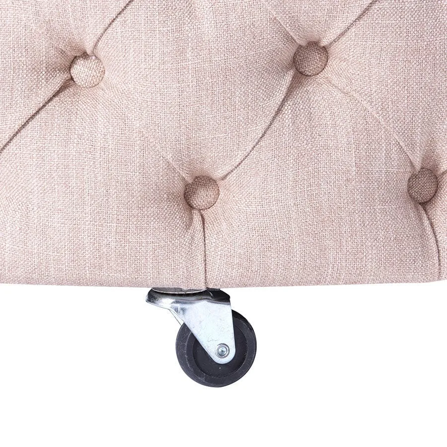 Emma Storage Ottoman Large 75cm Dusty Pink