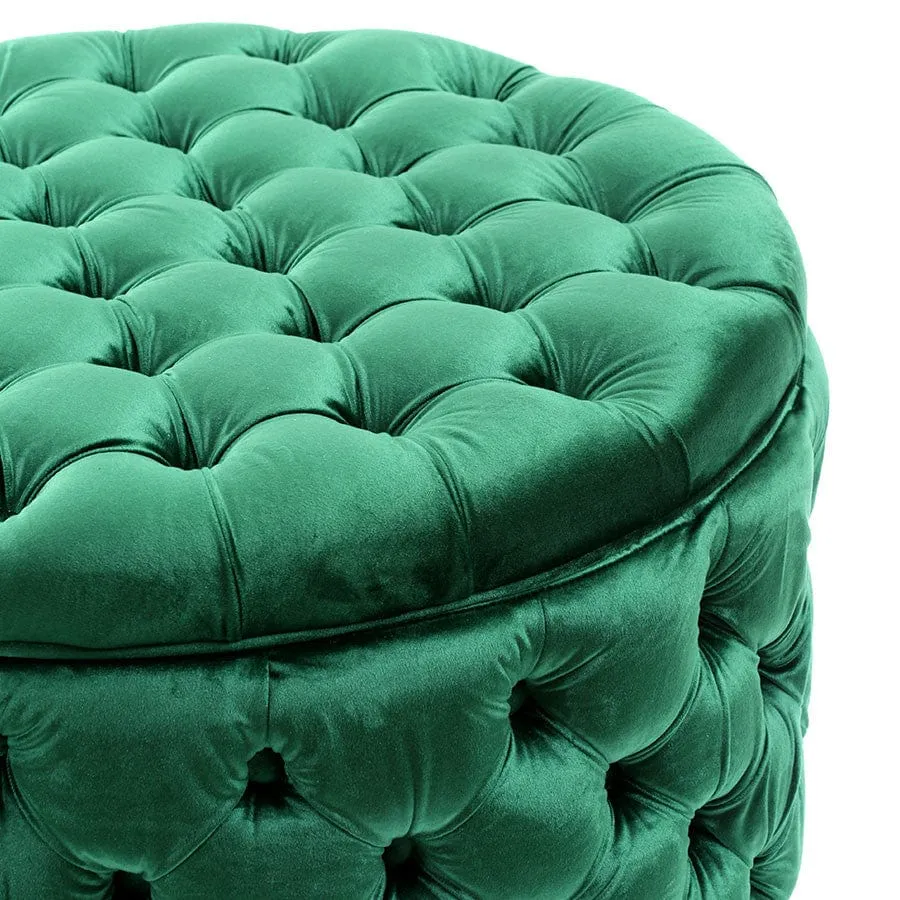 Emma Storage Ottoman Large 75cm Emerald