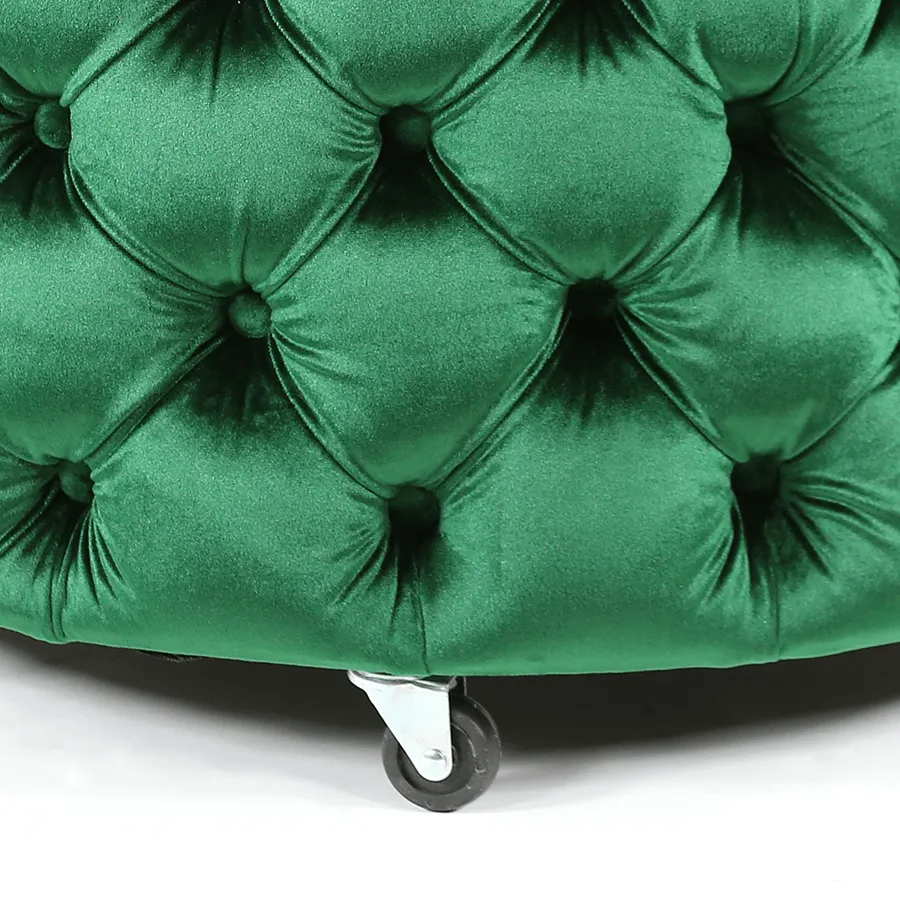 Emma Storage Ottoman Large 75cm Emerald