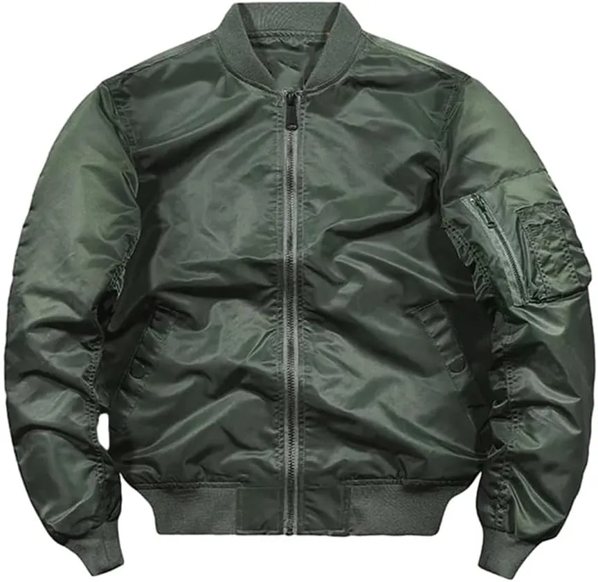 GYori Bomber Jacket Men Vintage Motorcycle Military Coat Spring Winter Padded Casual Pilot Male Clothing