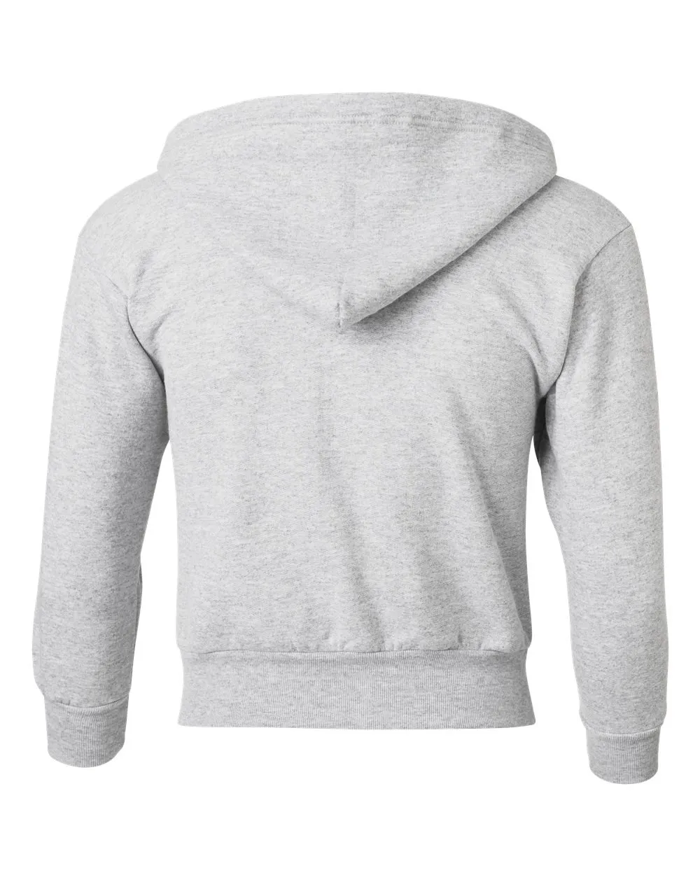 Hanes Girls Comfortblend EcoSmart Full-Zip Hooded Sweatshirt, XS, Ash