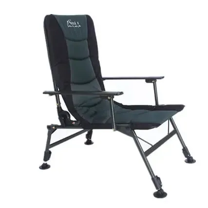 LightenUp Stable Chair Outdoor Folding Armchair Anti-slip For Camping And Picnic Wear Resistant Back Fishing Chair Fish Supplies