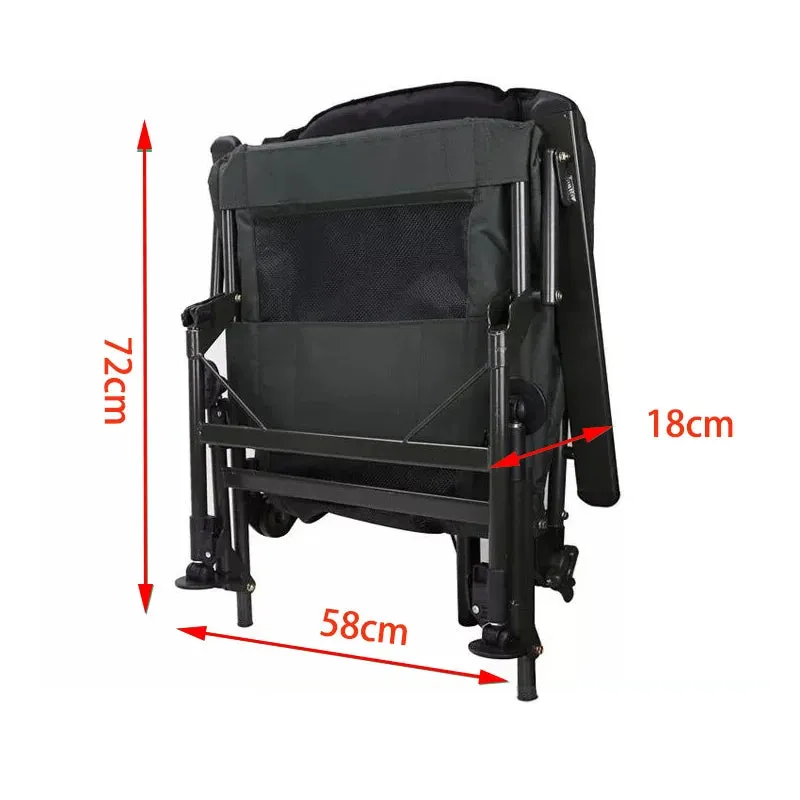 LightenUp Stable Chair Outdoor Folding Armchair Anti-slip For Camping And Picnic Wear Resistant Back Fishing Chair Fish Supplies