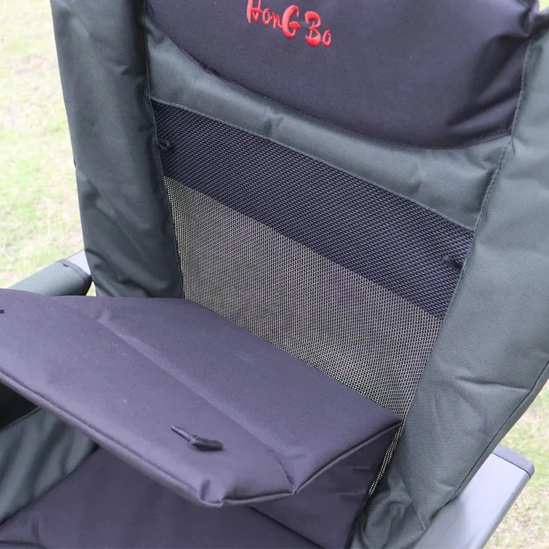 LightenUp Stable Chair Outdoor Folding Armchair Anti-slip For Camping And Picnic Wear Resistant Back Fishing Chair Fish Supplies