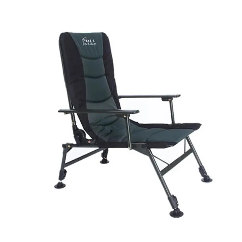 LightenUp Stable Chair Outdoor Folding Armchair Anti-slip For Camping And Picnic Wear Resistant Back Fishing Chair Fish Supplies