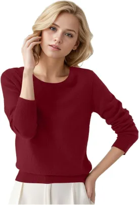 Merino Wool T Shirts for Women Soft Wool Base Layer Shirt Tops Crewneck Long Sleeve Travel Hiking Sweater