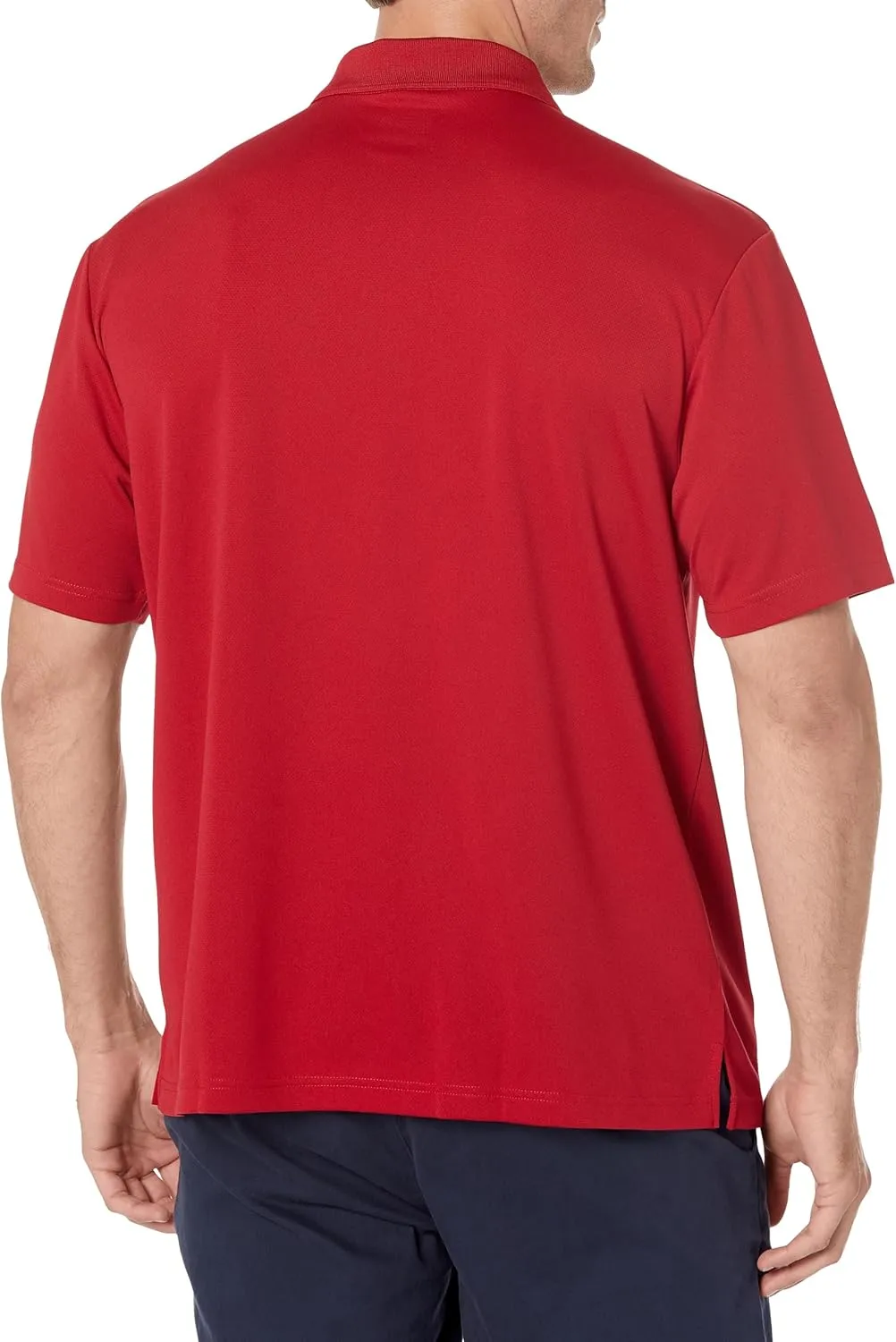 PGA TOUR Men's Short Sleeve Airflux Solid Polo Shirt with Pocket