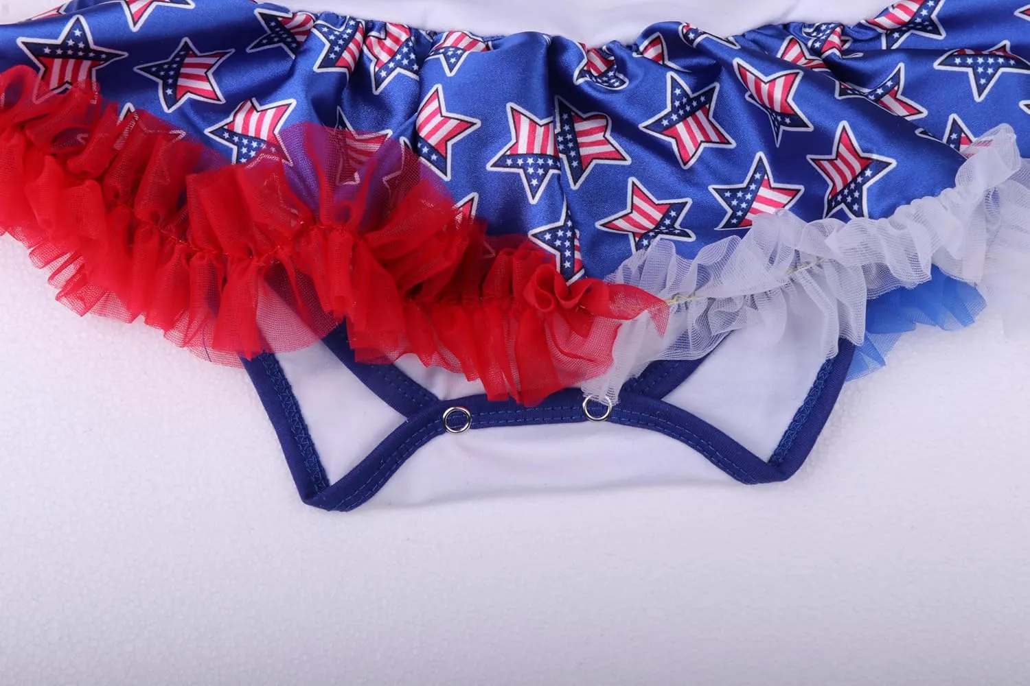 RONGTAI My First 4th of July Baby Girl Outfit Independence Day Tutu Skirt Short Headband Set 0-18 Months