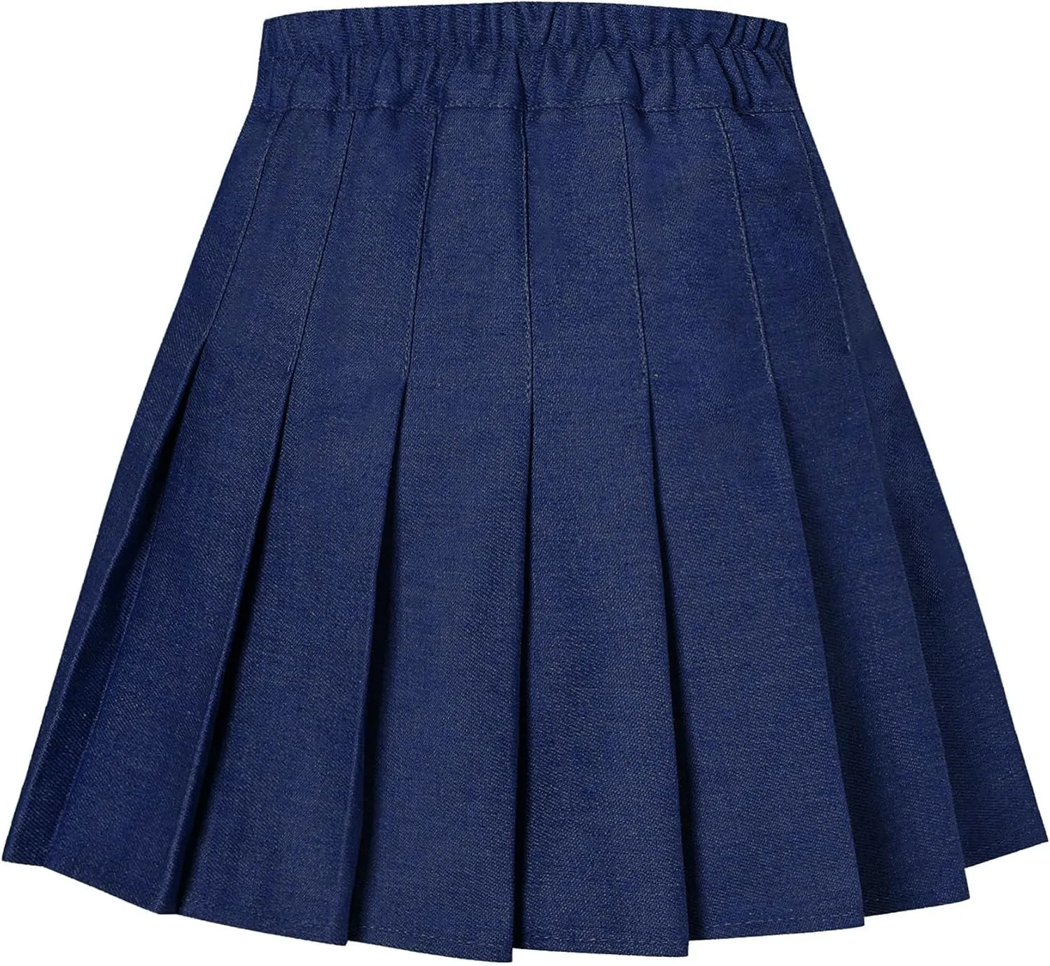 SANGTREE Women Girls Pleated Skirts with Shorts, Elastic Waist Uniform Plus Size Tennis Casual Skirt, 2 Years - US 4XL