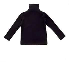 Toddler Baby Little Girls Turtleneck T Shirt Top Long Sleeve Basic Solid Color Blouse 1-5Years Old