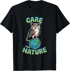 Wildlife Conservation Owl For Nature Lover Environmentalists T-Shirt