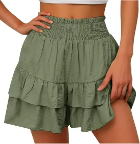 Womens Athletic Skort Elastic Waist Skorts High Waisted Skort Plus Size Summer Skort Casual Tennis Skort for 2024